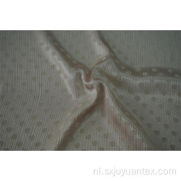 100% polyester satijn crinkle polkadot jacquard stof